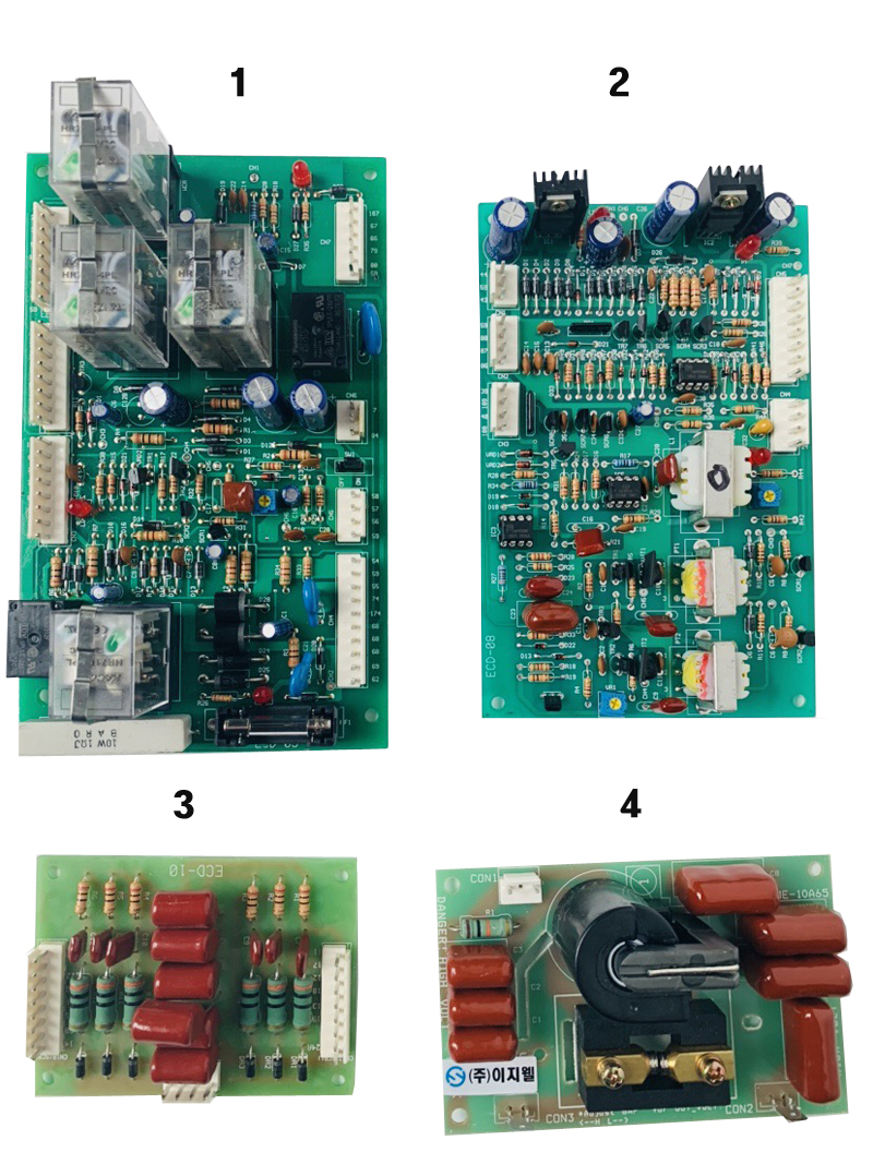 CO2 전압,릴레이,SCR보호기판,고압기판